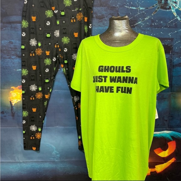 LuLaRoe 3XL Halloween Liv with TC2 Halloween leggings - Picture 2 of 14